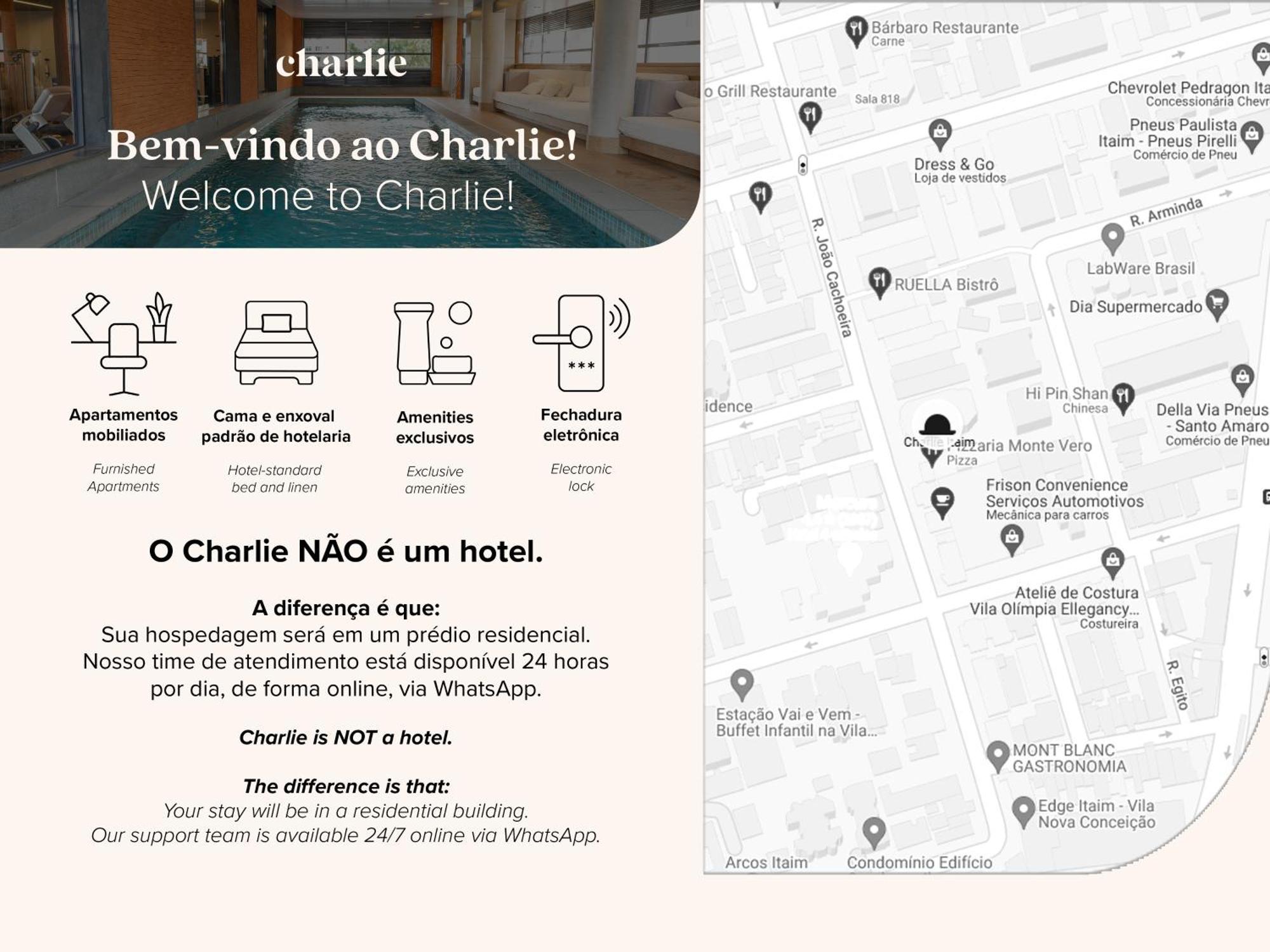 サンパウロCharlie Itaimアパートメント エクステリア 写真